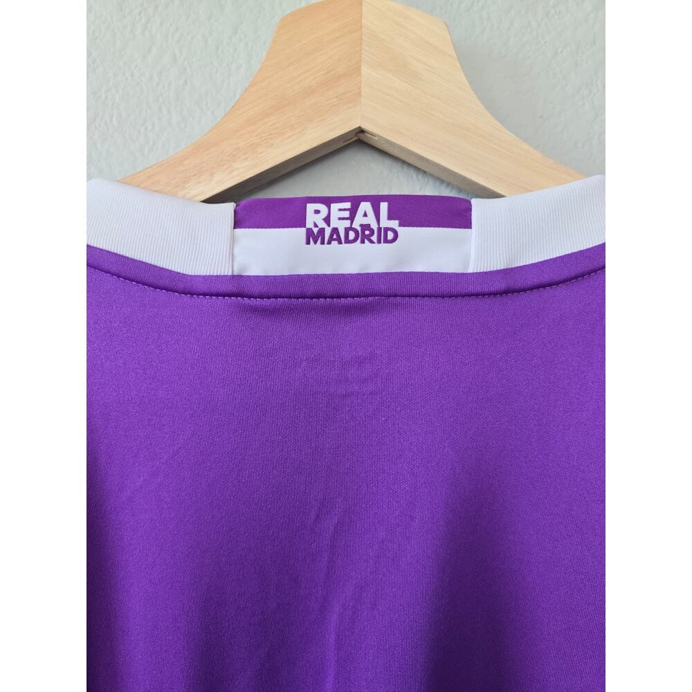 Adidas Real Madrid 2016 Purple Away Jersey XL ClimaCool La Liga Soccer Retro - Picture 6 of 11